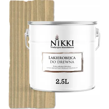 Lak na dřevo Lazurovací lak NIKKI 2,5 l šedá, žlutá polomatná