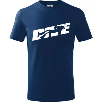 Dive potápěč - Tričko dětské bavlněné - 98 cm / 2 roky ( Půlnoční modrá )