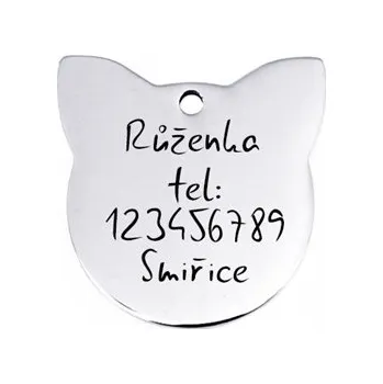 Piercing PZ038 Ocelová kočičí známka