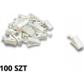 Plastové žabky na záclony a závěsy 100 kusů – SILNÉ UNIVERZÁLNÍ