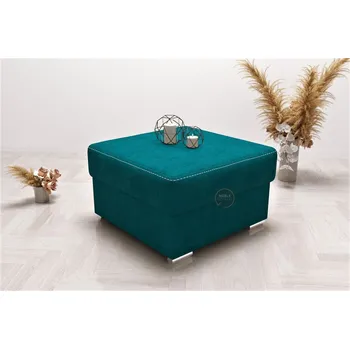 Taburet Nábytek PEGAS s.r.o. Taburet s uložným prostorem 55×55 - tyrkysová