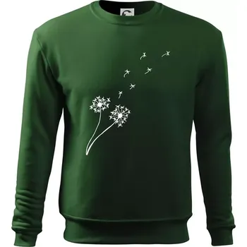 Pampeliška - Mikina Essential dětská - 146 cm/10 let ( Lahvově zelená )