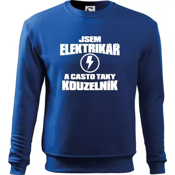 Pánská mikina Elektrikář kouzelník - Mikina Essential pánská - 3XL ( Královská modrá )