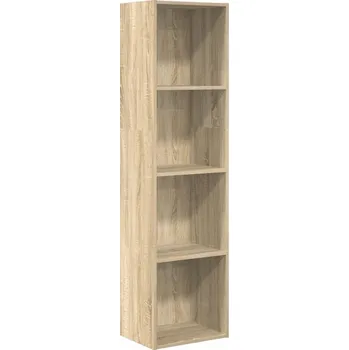 Knihovna Knihovna s otevřenými policemi, dřevotříska, dub Sonoma,