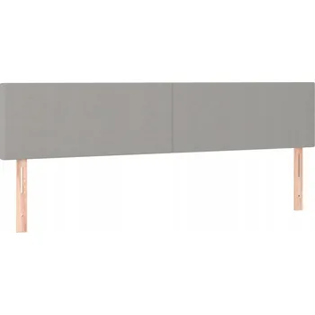 Čelo postele s nastavitelnou výškou, světle šedé 160x5x78/88 cm