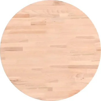Konferenční stolek Deska Stolová Kulatý z Masivního Bukového Dřeva 50 x 1,5 cm