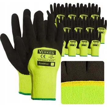 Pracovní rukavice Ochranné pracovní rukavice s izolací na zimu, odolné, vel. 9 L, 12 párů