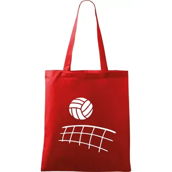 Volejbalová síť - Taška bavlněná - 42 x 38 cm ( Červená )