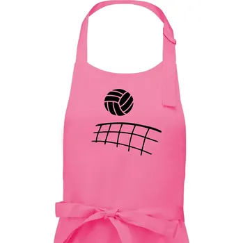 Kuchyňská zástěra Volejbalová síť - Pánská zástěra na vaření - Univerzální velikost ( Růžová )