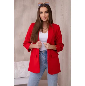 Dámské sako Kesi Włoski Dámské elegantní sako/barvy Barva: Červená, Velikost: universal
