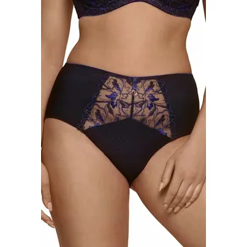 Kalhotky -XXXL- Jiřina Cobalt černá kobaltová kalhotky maxi