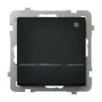 vypínač Jednopólový vypínač pod omítku Ospel černý ŁP-4RS/m/33