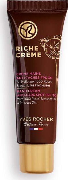 Krém na ruce proti pigmentovým skvrnám SPF 30 Riche Crème 50 ml od Yves Rocher