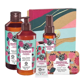 Sada 5 Malina & máta Bain de Nature od Yves Rocher