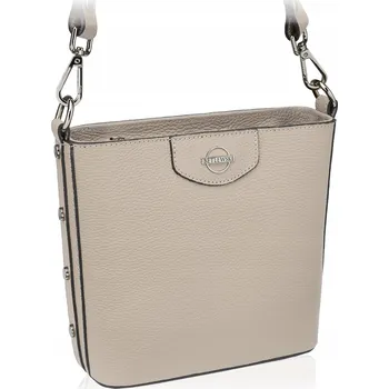 Kabelka Betlewski kabelka z pravé lícové kůže béžová