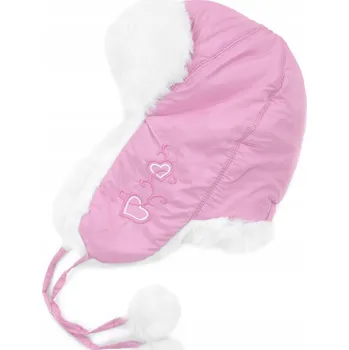 Čepice Dětská ušanka Burton - světle růžová | zateplená kožešinou czq029