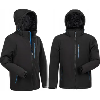 Černá lyžařská zimní bunda pánská z imitace pěny teplá Canada 3XL