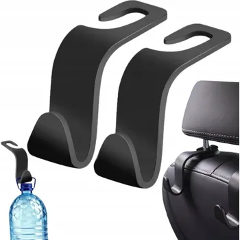 Držák do auta 2x HÁČEK / VĚŠÁK DO AUTA NA OPĚRKU HLAVY SEDADLA - ORGANIZÉR