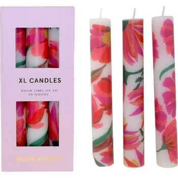 Svíčka Stolní svíčka Bloom XL růžová