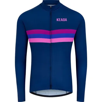 KEADA SPORTS Dámský cyklistický dres s dlouhým rukávem XL FIALOVÁ