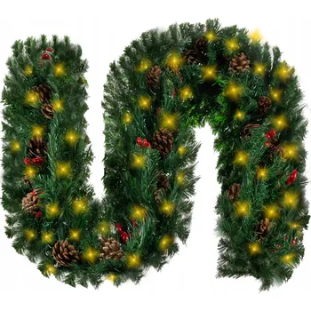 Vánoční dekorace Vánoční girlanda 2,7 m s LED světýlky Ruhhy 22322