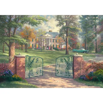 Puzzle Schmidt Spiele 1000dílné Puzzle Schmidt Spiele - PQ Puzzle Puzzle THOMAS KINKADE Graceland v létě