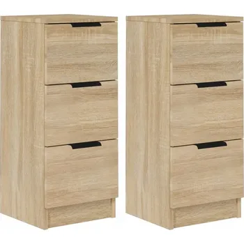 Komoda Multifunkční skříňka se 3 zásuvkami Dub Sonoma 30x30x70 cm