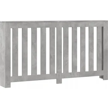 Radiátor Maskovačka na radiátor s poličkou, šedá betonu barva, 149 x 20 x 82 cm, dřevo