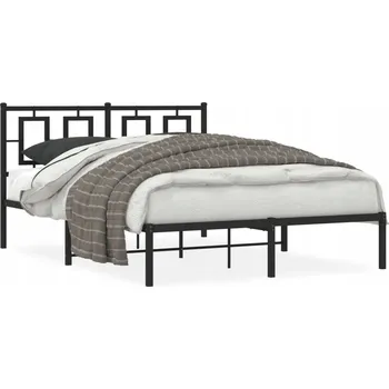 Postel Manželská postel kovová G02V 140x200 černá