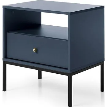 Noční stolek Noční stolek MONO 56x54 cm modrá