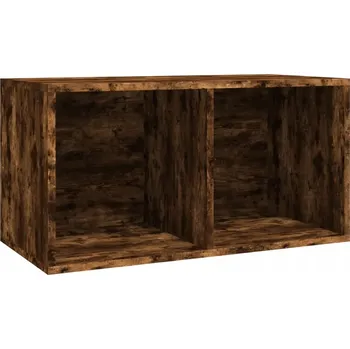 Komoda Skříňka na vinylové desky z dřevěného materiálu, kouřový dub, 71x