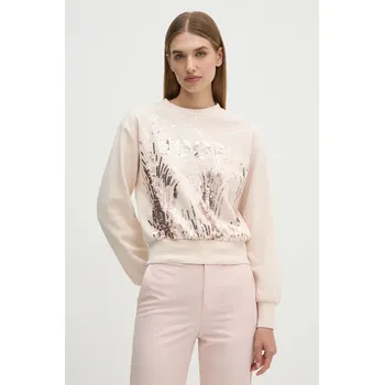 Dámská mikina Mikina Joop! dámská, béžová barva, s aplikací, 30043704 02X, vel. 38