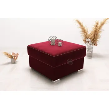 Taburet Nábytek PEGAS s.r.o. Taburet s úložným prostorem 55×55 - bordó