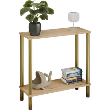 Toaletní stolek Nábytek PEGAS s.r.o. Konzole Claro 80x30 cm - různé barvy na výběr - Dub Artisan, Zlatá