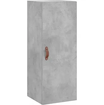 Noční stolek Závěsný noční stolek z dřevotřísky, šedá betonu, 34,5x34x