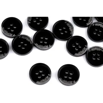 Knoflík Knoflík oblekový velikost 24", 28", 32", 36", 40", střední, 6 (24") černá šedá