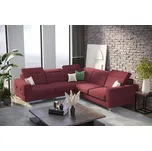 Nábytek PEGAS s.r.o. Rohová sedací souprava MALIBU MAX 250x250 - vínová , levá