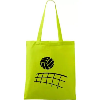 Volejbalová síť - Taška bavlněná - 42 x 38 cm ( Limetková )