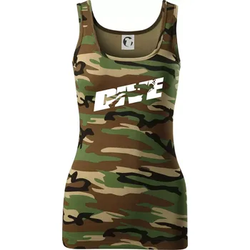 Dámské tričko Dive potápěč - Dámské Maskáčové tílko - S ( Hnědý maskáč )