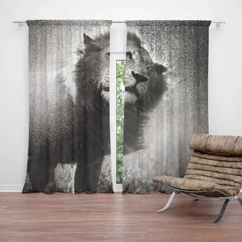 Závěs Sablio Závěs Mokrý lev: 2ks 140x250cm