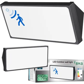 Nástěnné svítidlo Zahradní nástěnné svítidlo Masterled černé, integrovaný LED zdroj 20 W