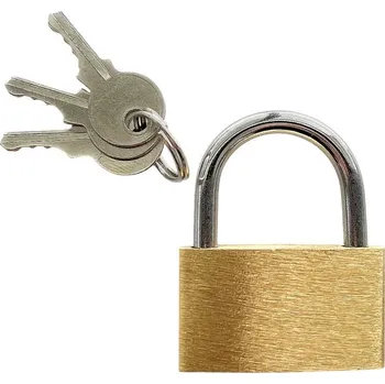 Visací zámek Zámek visací mosazný, 40 mm, MEGA