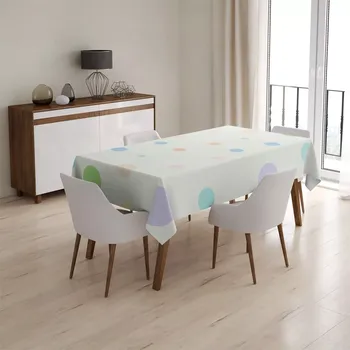 ubrus Sablio Ubrus Tříbarevné puntíky - 90x90 cm