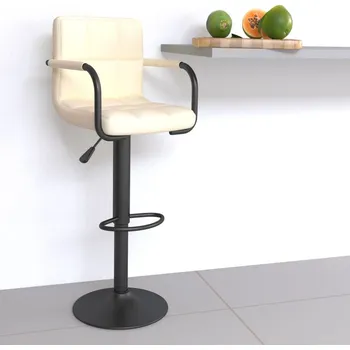 Stolička zahrada-XL Barová židle krémová textil 334627