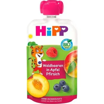 HIPP Hippis BIO Lesní plody, Jablko, Broskev 100 g