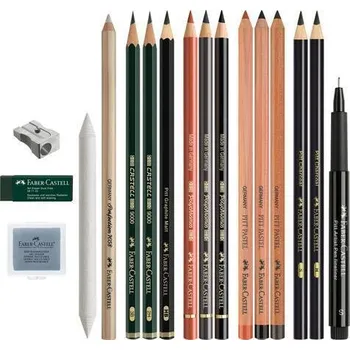 Kosmetická sada Sada pro suchou kresbu "Discovery set", 17 ks, FABER-CASTELL 112925