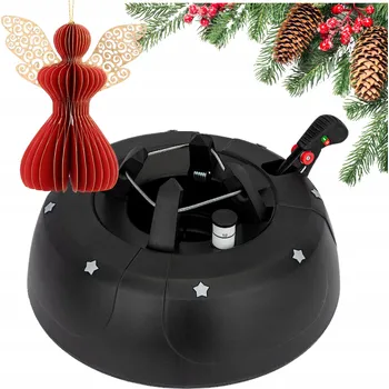 Stojánek na vánoční stromek Grafitový stojan pro stabilní uchycení VAŠEHO vánočního stromku do 2 m + Červený andílek