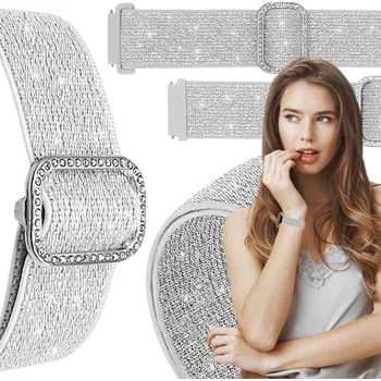 Řemínek pro Samsung Galaxy Watch 4 Classic 46mm chytré hodinky stříbrný řemínek 20mm