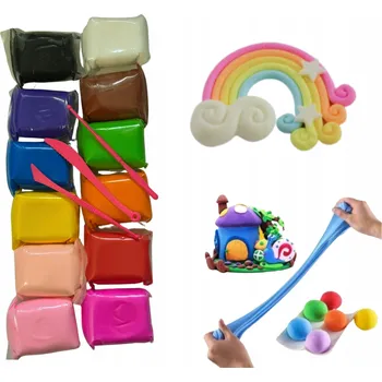 Modelovací hmota Polymerová modelovací hmota růžová Senso pro děti 12 Ks