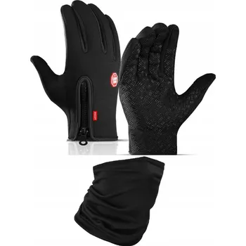 Rukavice VODĚODOLNÉ CYKLISTICKÉ RUKAVICE S DOTYKOVÝMI PRSTY VELIKOST L